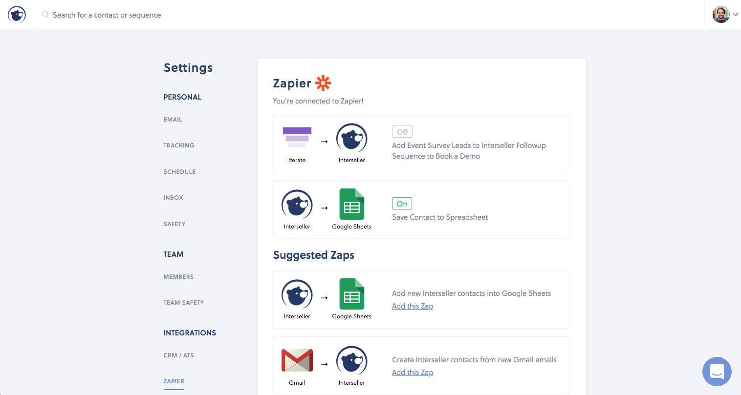 Zapier Screenshot